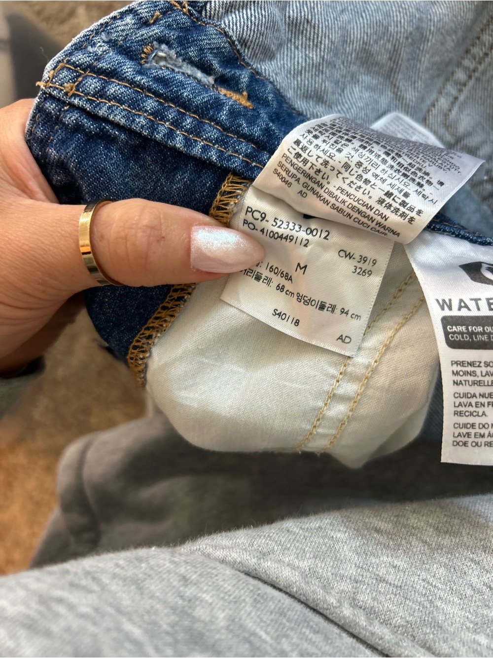 Levi’s Denim Short Overalls - Light Blue Shorts Overall - Picture 4 of 4